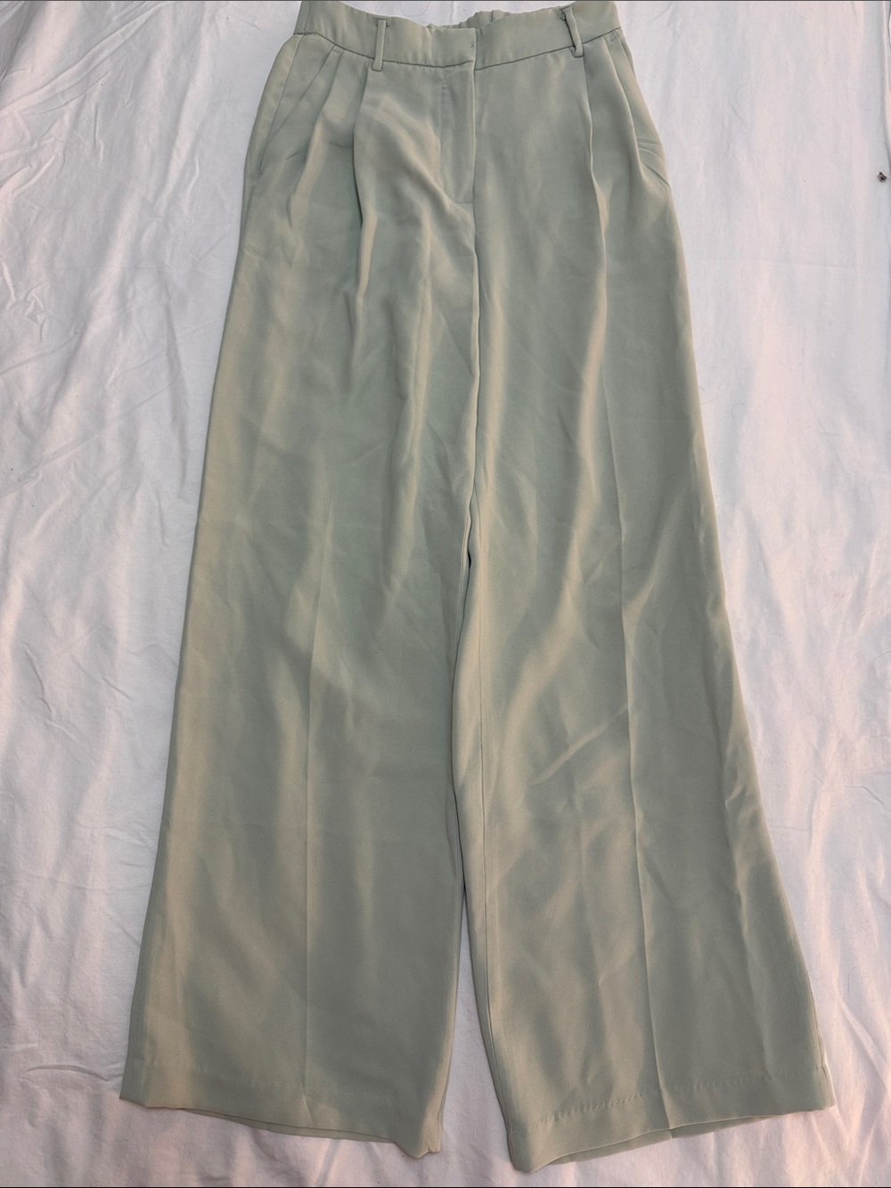 Truth Wide-Leg Trousers in Light Sage